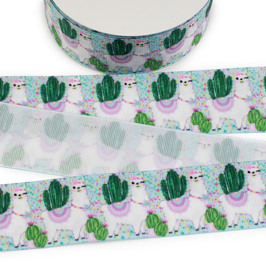 Llama Grosgrain Ribbon