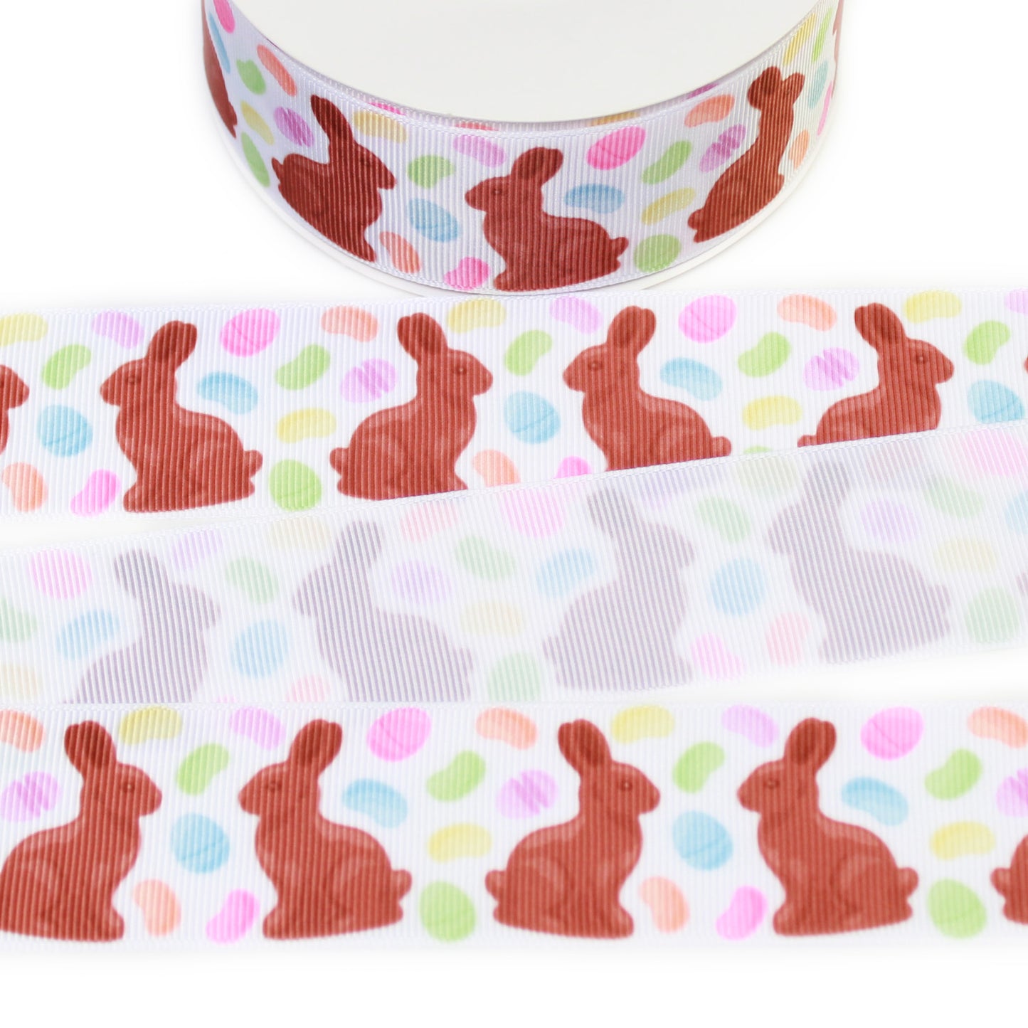 Chocolate Bunny Grosgrain Ribbon