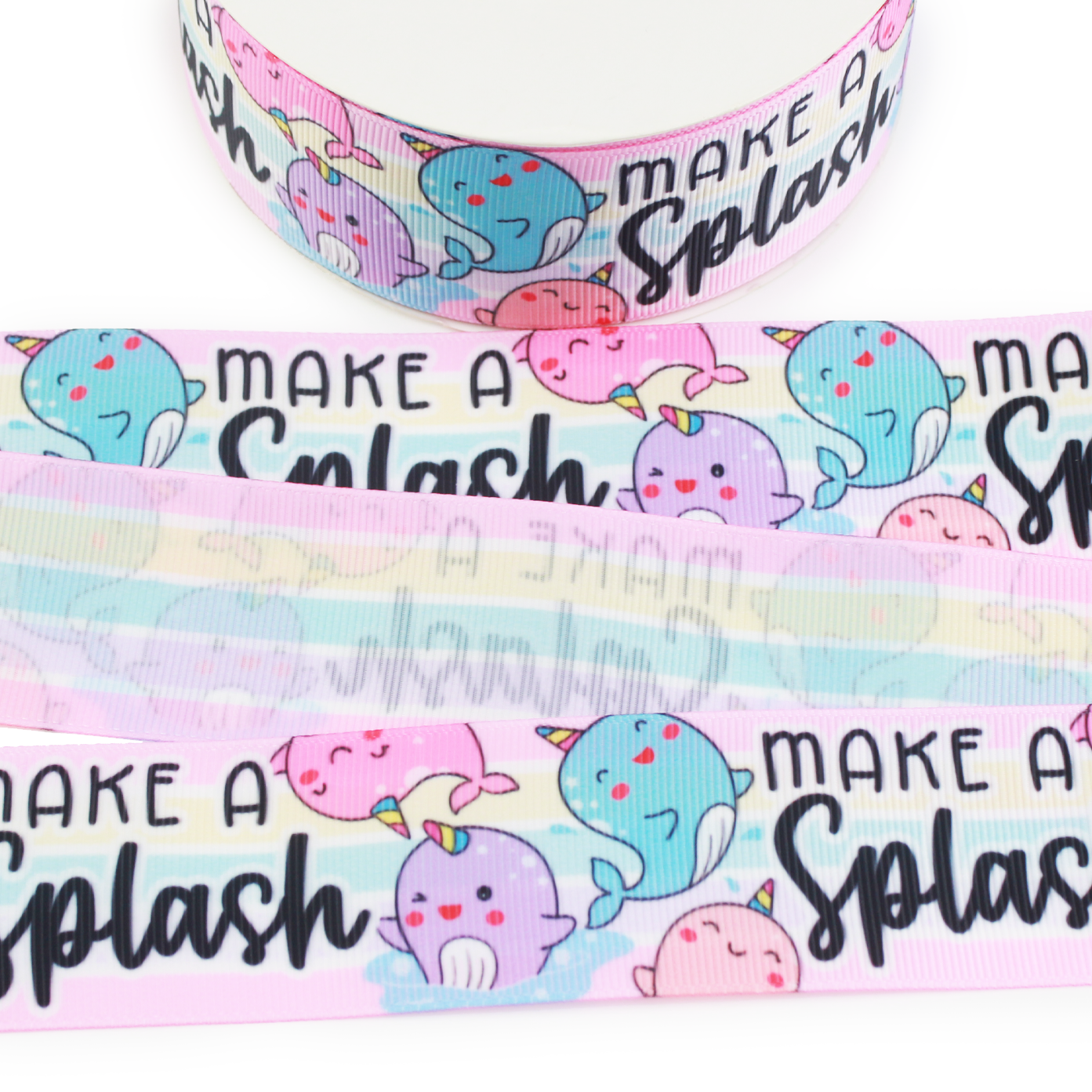 Narwhals Grosgrain Ribbon