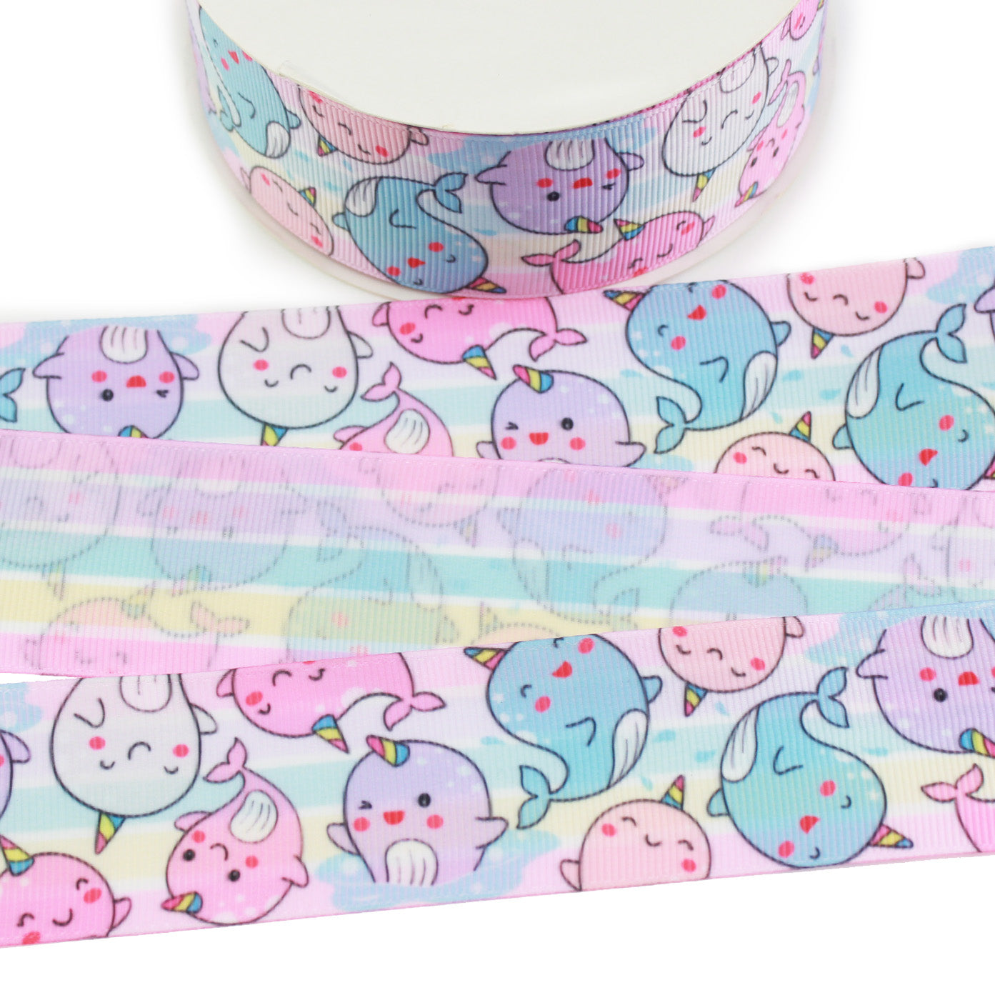 Narwhals Grosgrain Ribbon