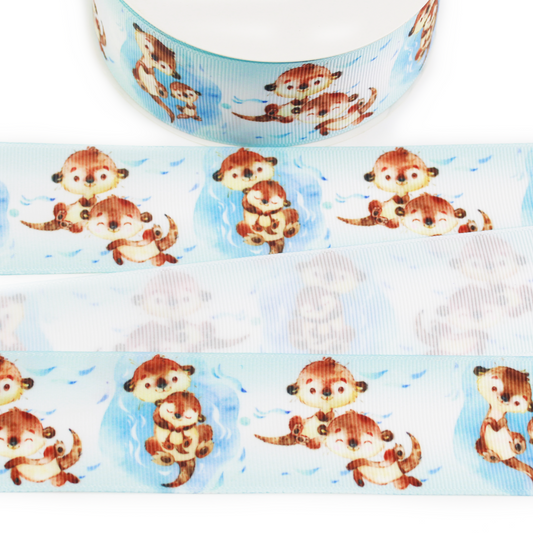 Otters Grosgrain Ribbon