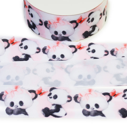 Baby Panda Grosgrain Ribbon