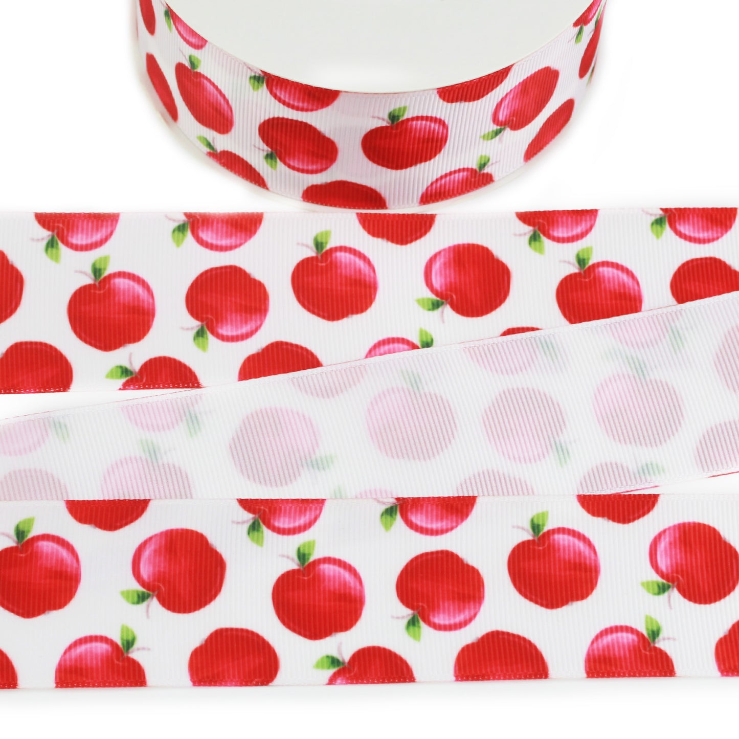 Red Apples Grosgrain Ribbon