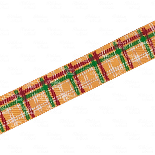 Christmas Tartan Grosgrain Ribbon