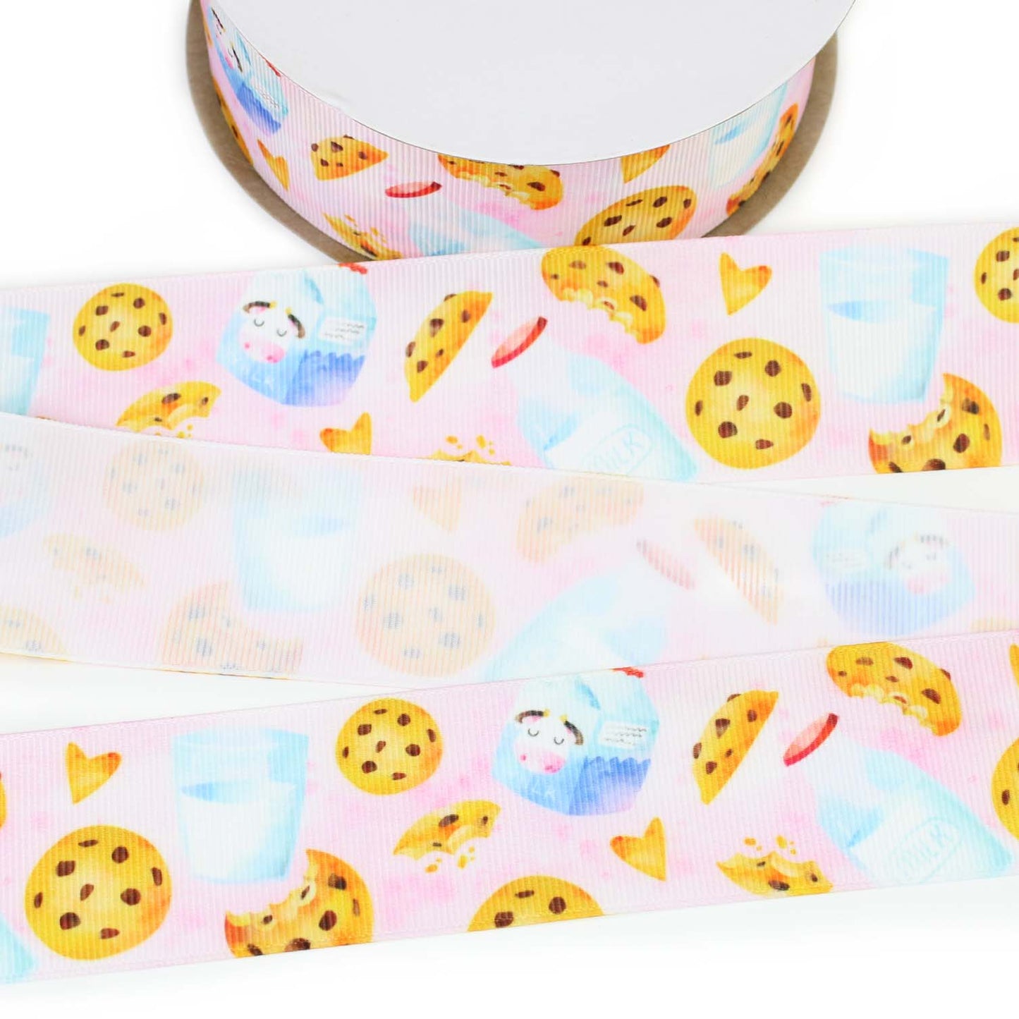 Cookies And Milk Grosgrain Ribbon