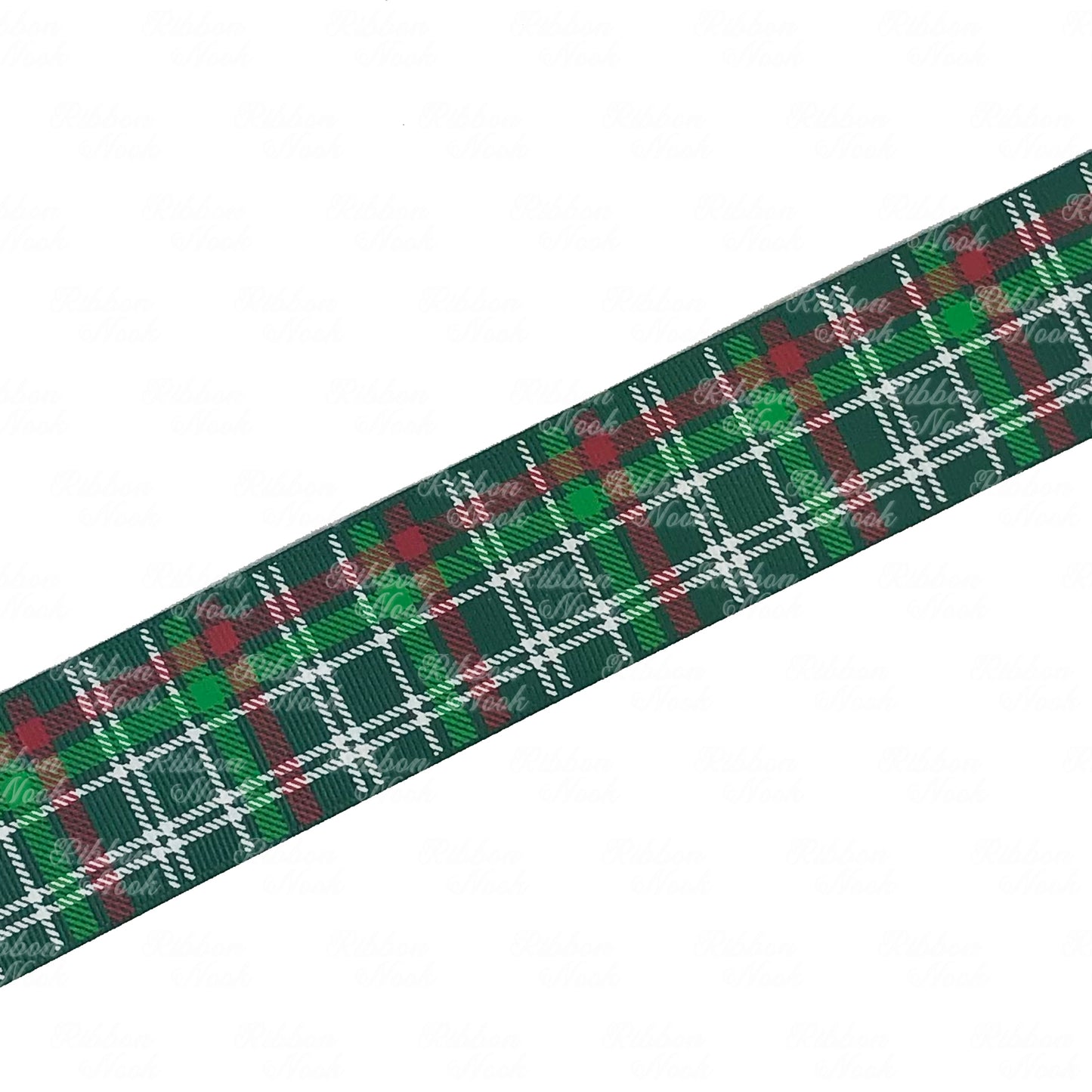 Christmas Tartan Grosgrain Ribbon