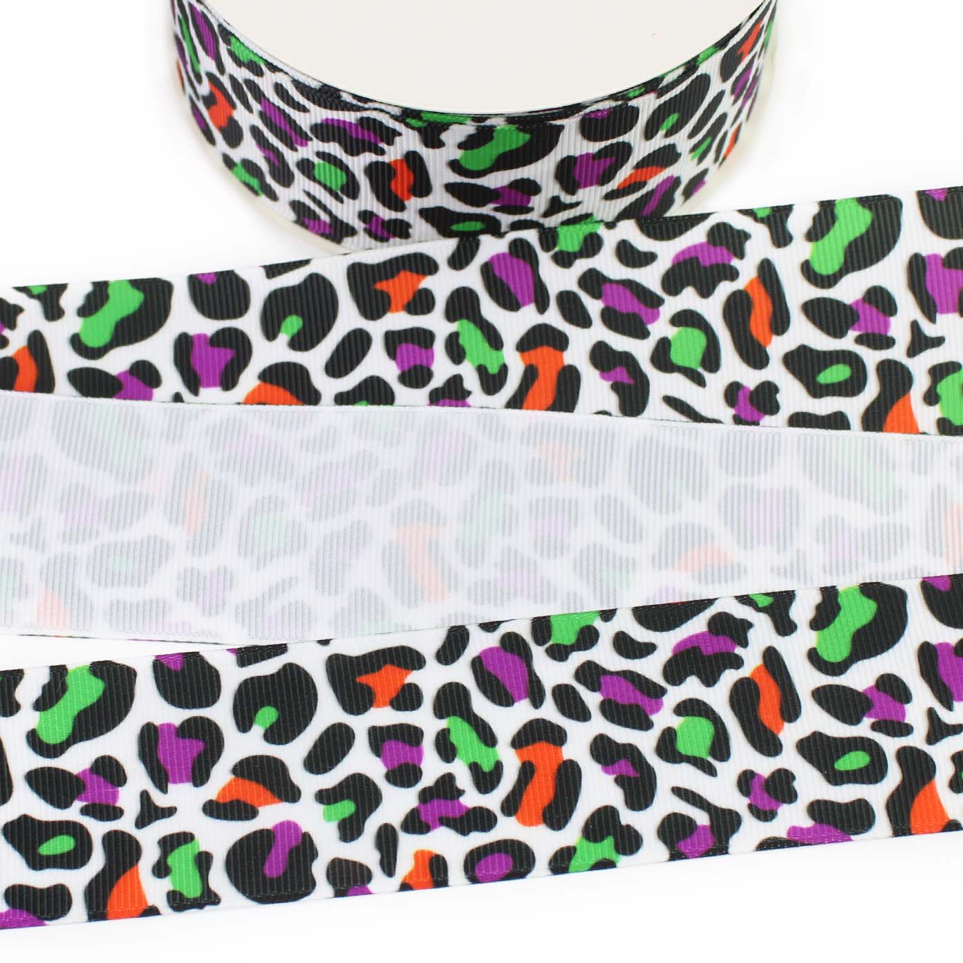 Halloween Leopard Grosgrain Ribbon