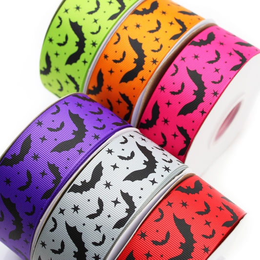 Bats Grosgrain Ribbon