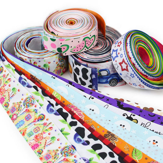 Printed Grosgrain Ribbon Grab Bag