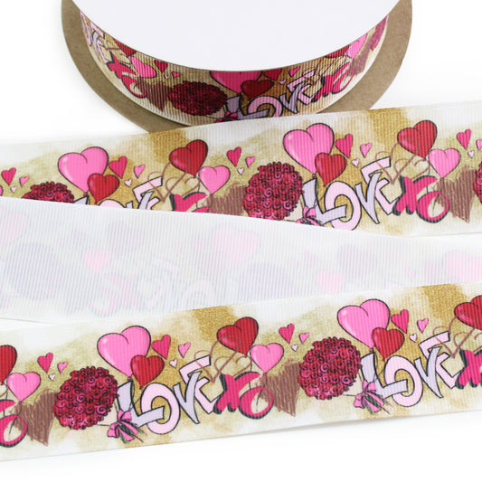 Love XO Grosgrain Ribbon