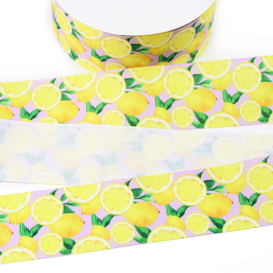 Juicy Lemons Grosgrain Ribbon