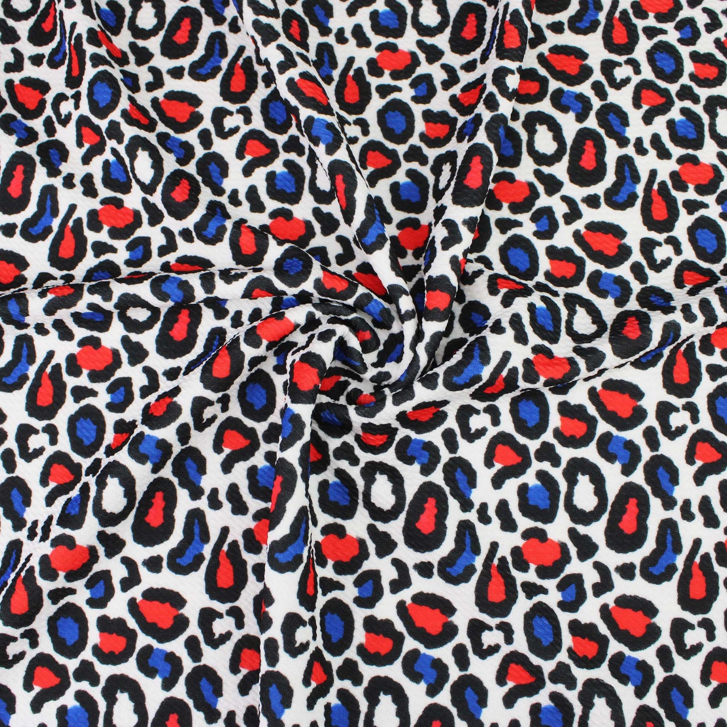 Patriotic Leopard Bullet Fabric