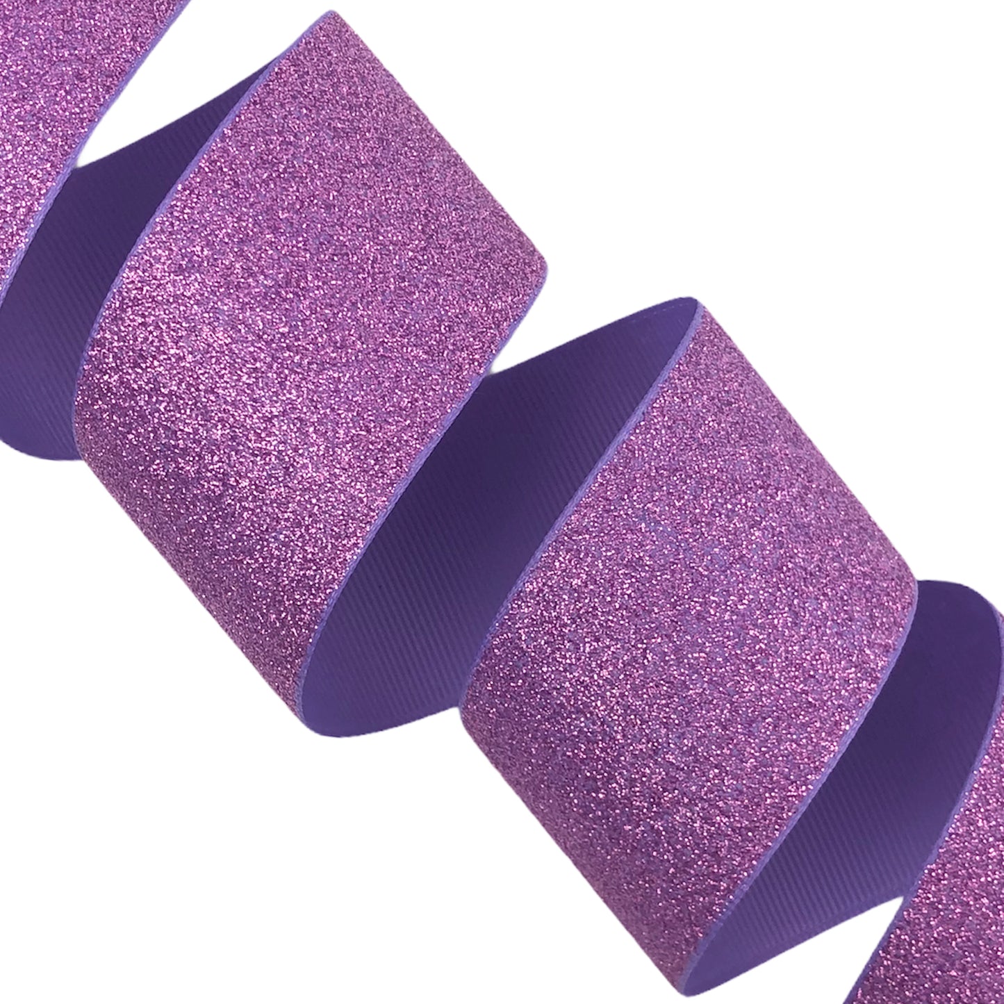 Light Orchid Soft Glitter Grosgrain Ribbon