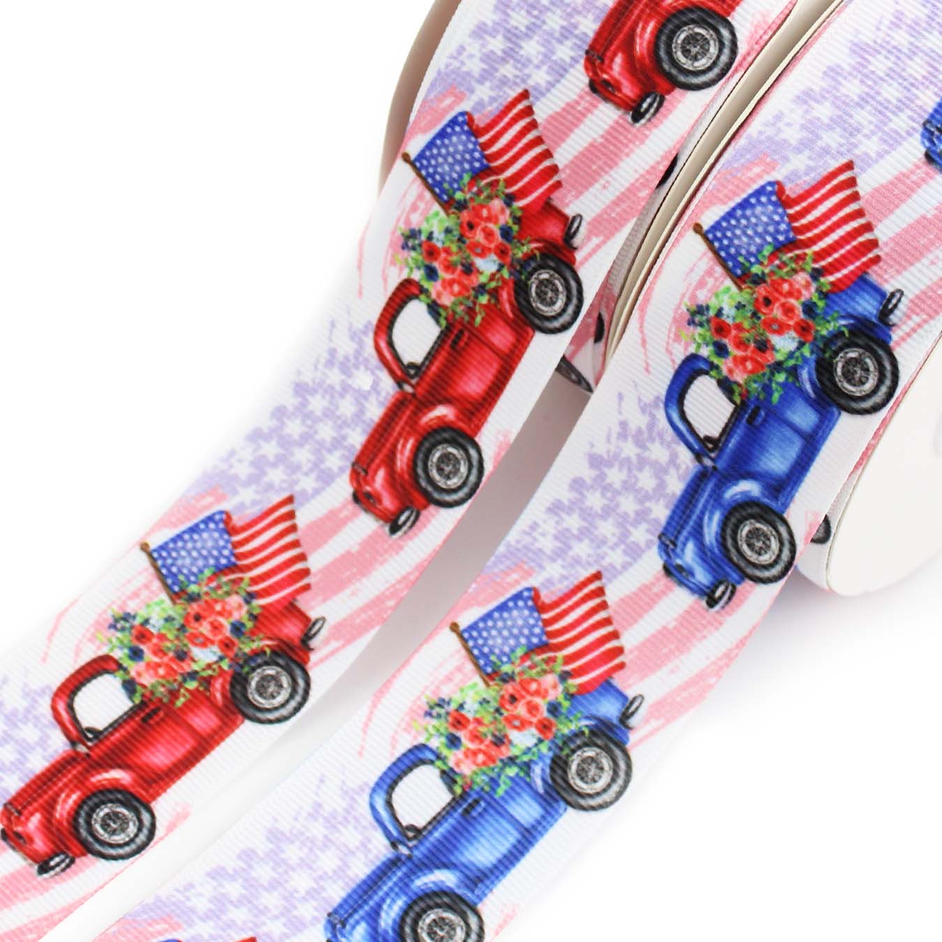 Vintage Truck Grosgrain Ribbon