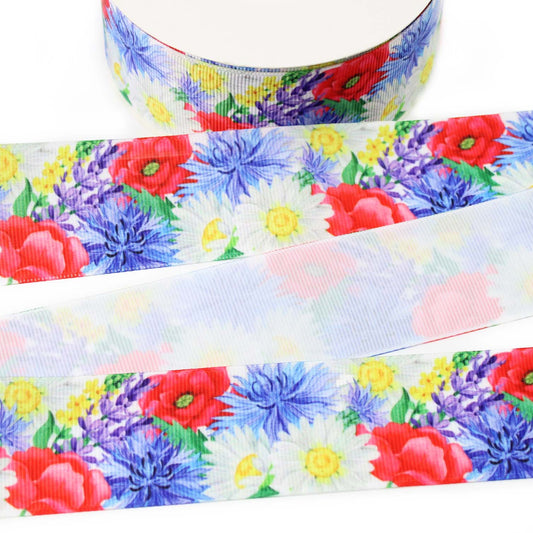 Wild Flowers Grosgrain Ribbon