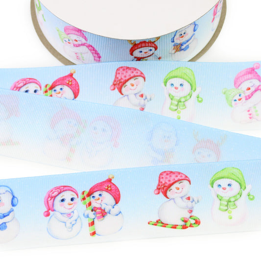 Adorable Snowman Grosgrain Ribbon