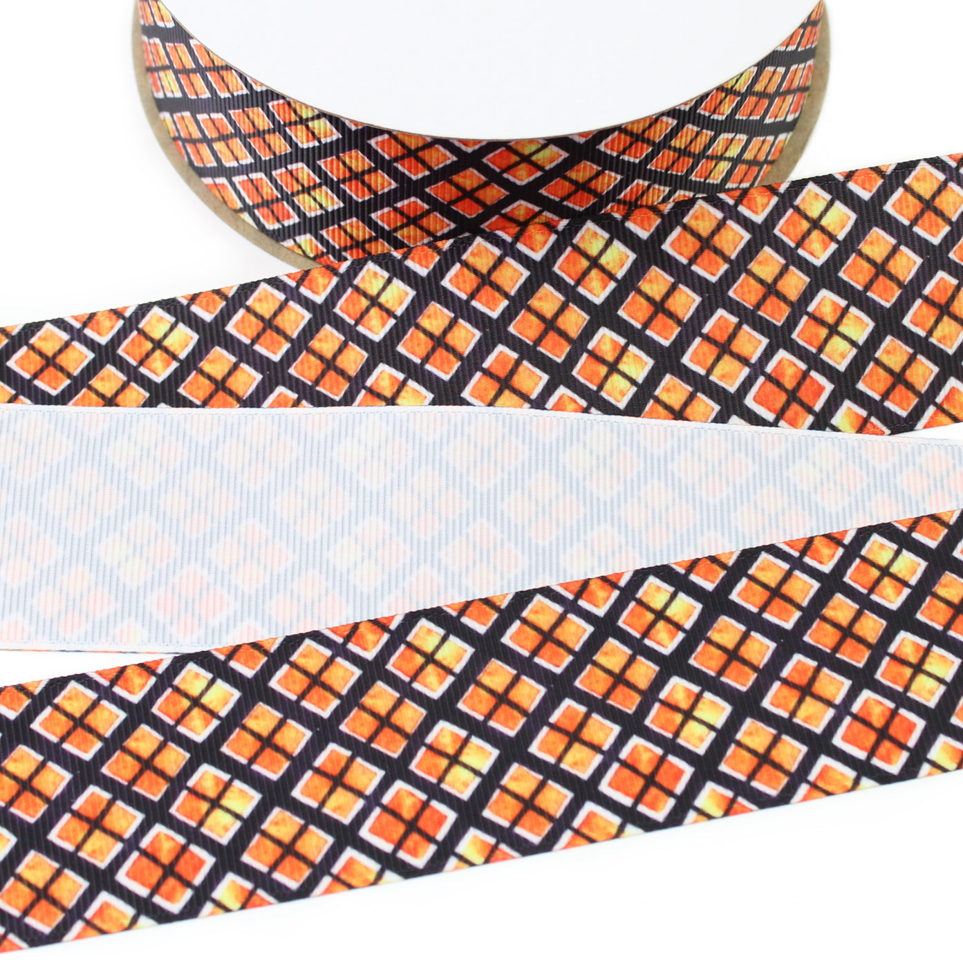 Halloween Argyle Grosgrain Ribbon