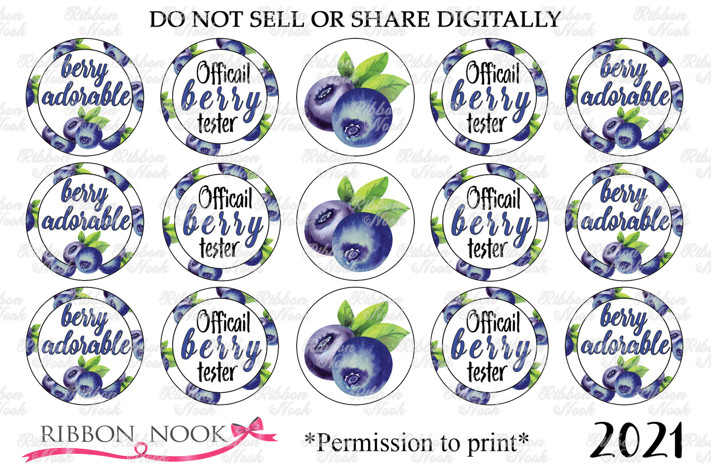 Ripe Blueberries Bottle Cap Images