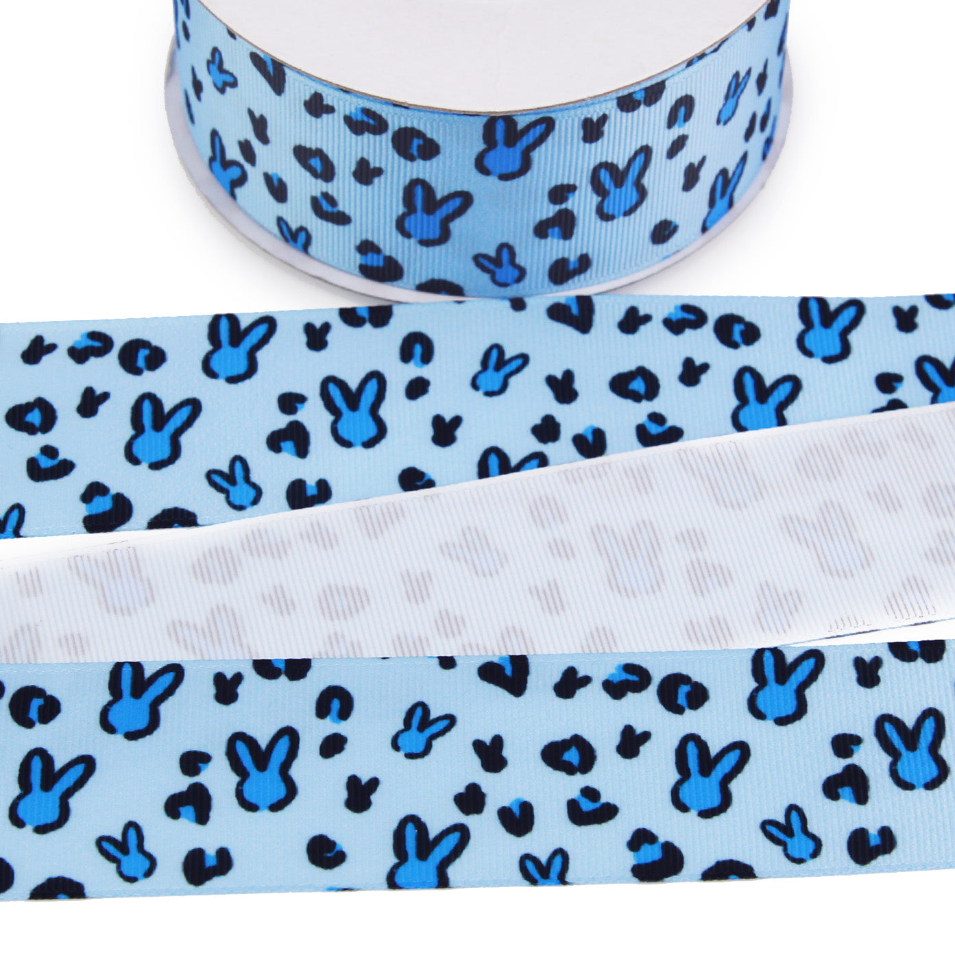 Easter Bunny Leopard Grosgrain Ribbon