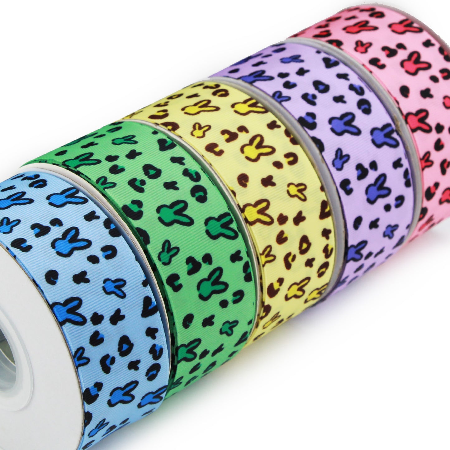 Easter Bunny Leopard Grosgrain Ribbon