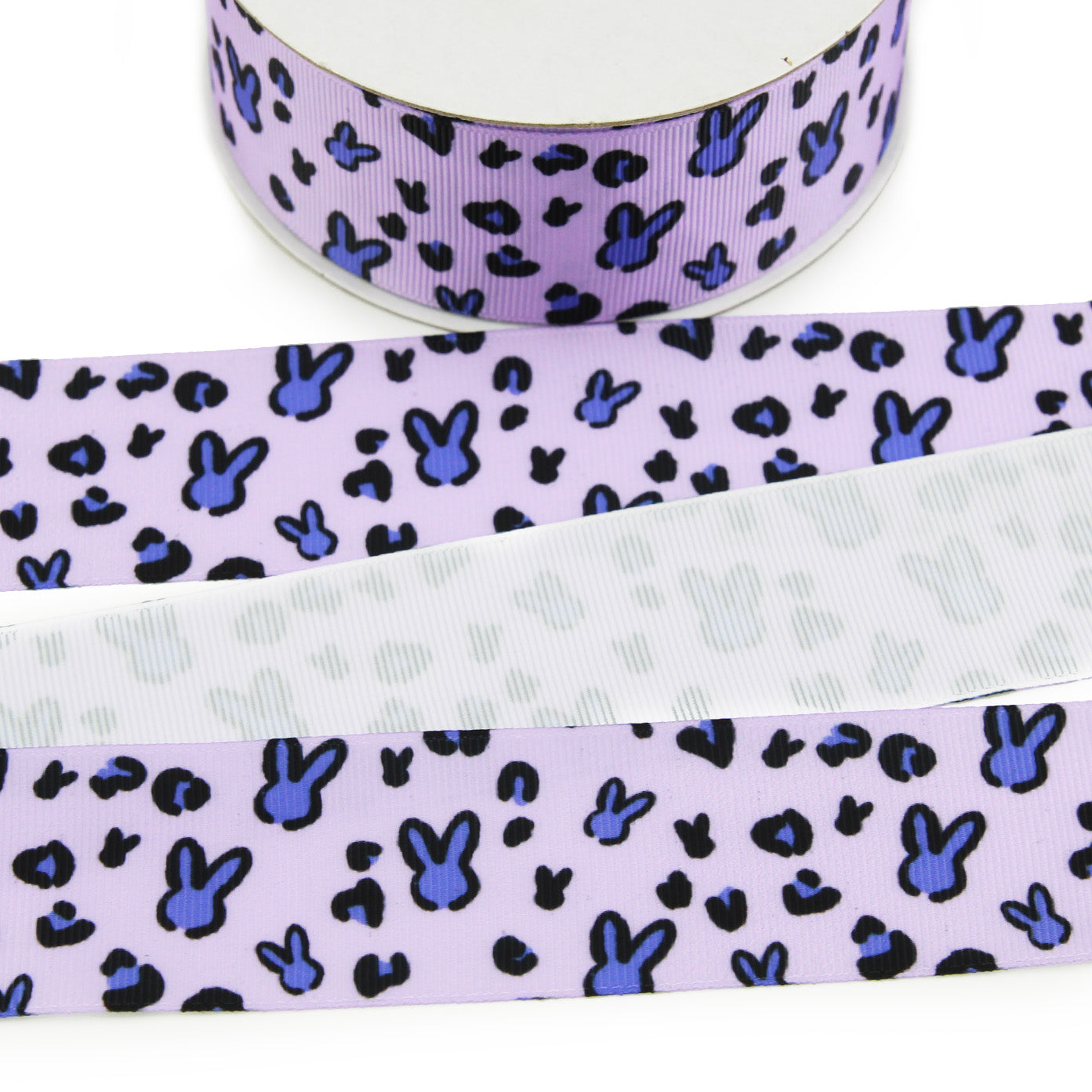 Easter Bunny Leopard Grosgrain Ribbon