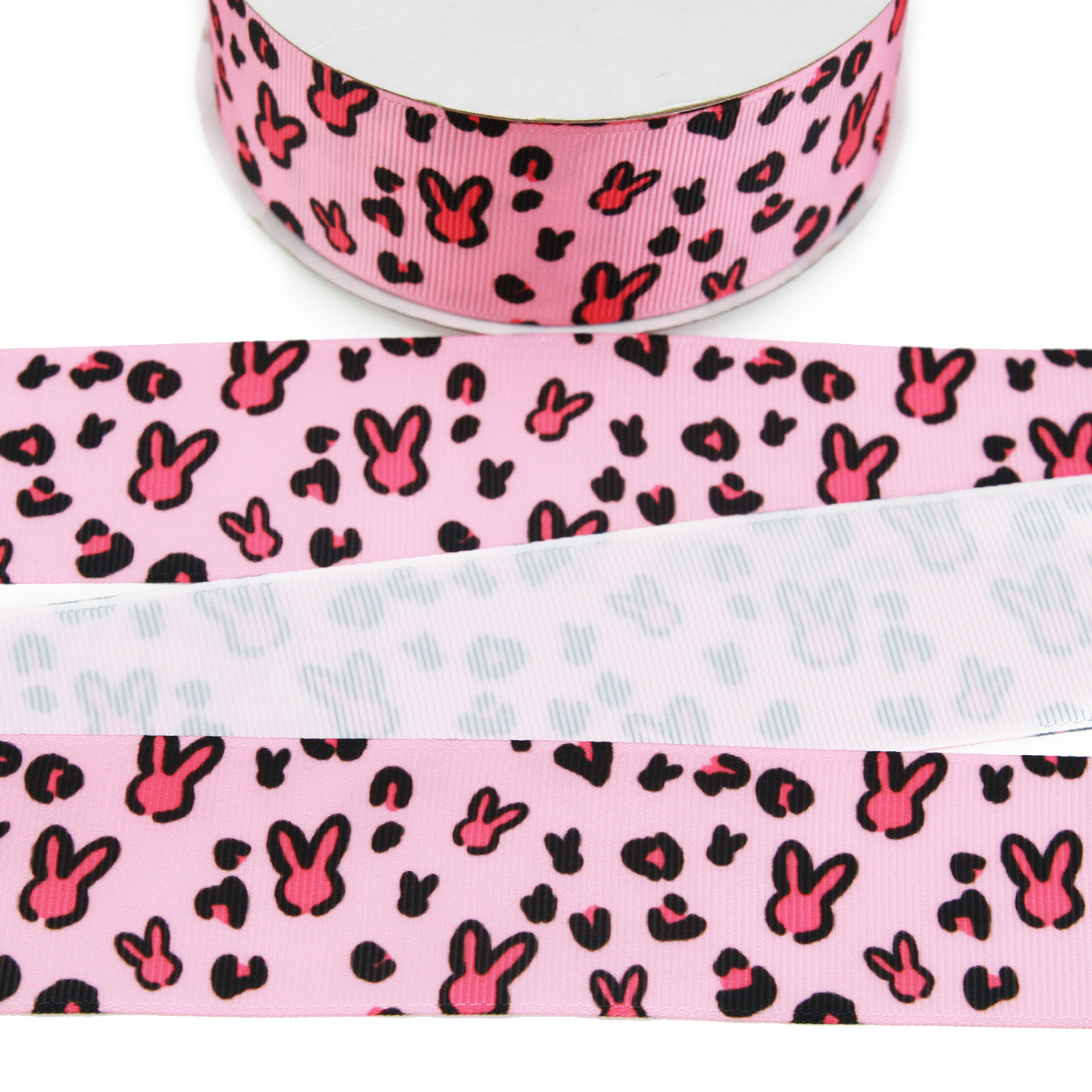 Easter Bunny Leopard Grosgrain Ribbon