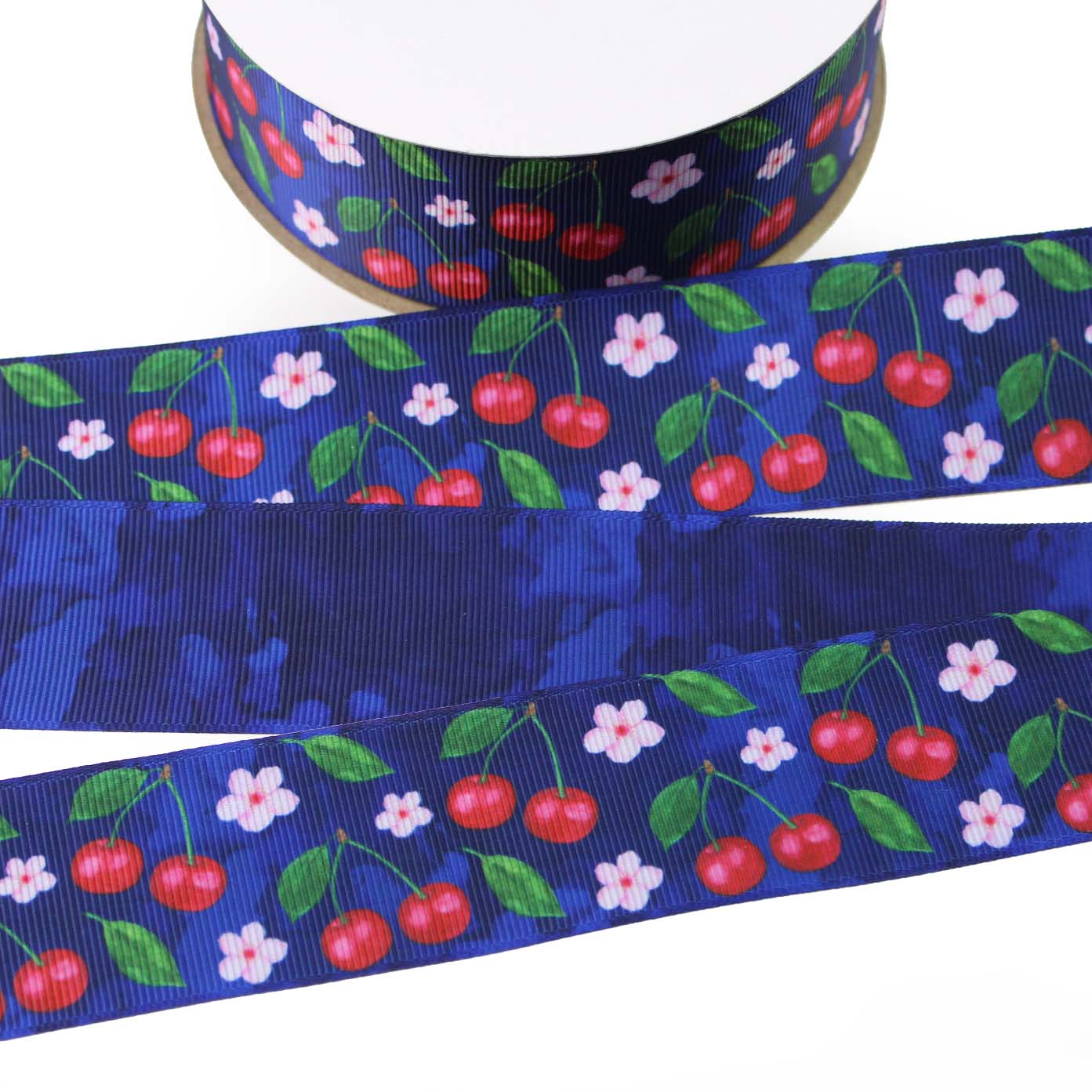 Red Cherries Grosgrain Ribbon