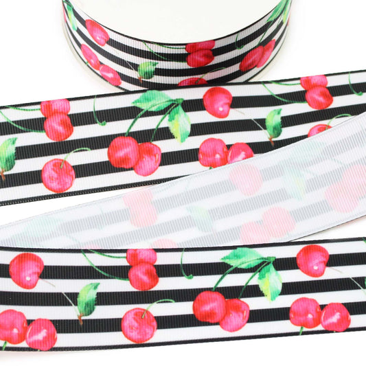 Sweet Cherries Grosgrain Ribbon