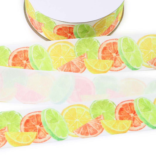 Refreshing Citrus Grosgrain Ribbon