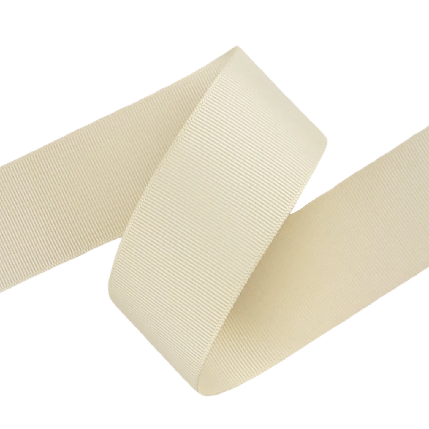 Cream Grosgrain Ribbon