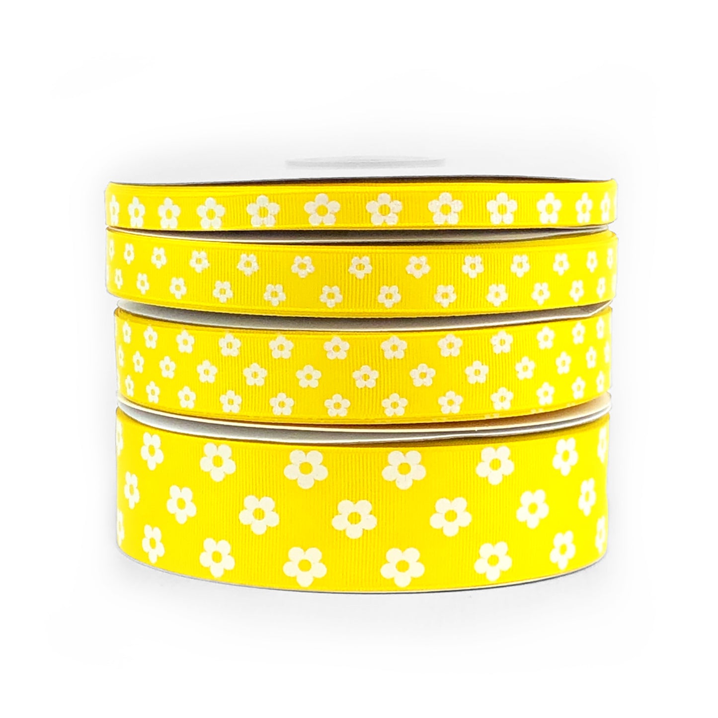 Flower On Daffodil Grosgrain Ribbon