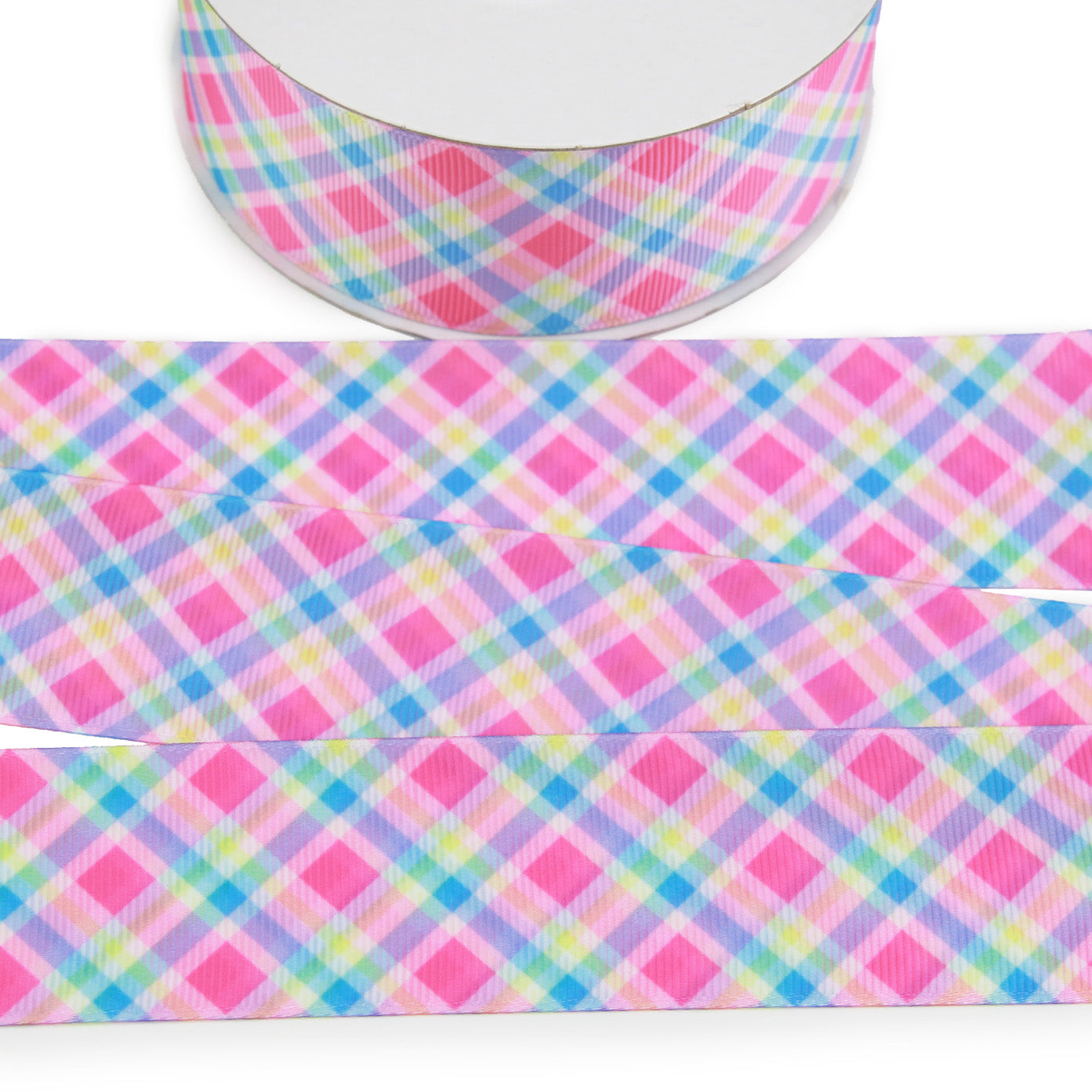 Easter Plaid Grosgrain Ribbon