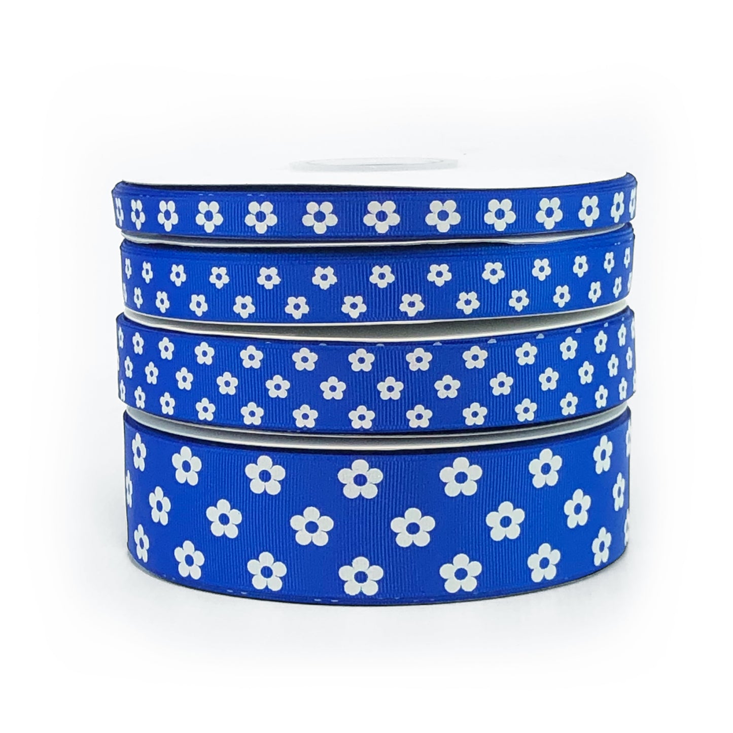 Flower On Electric Grosgrain Ribbon