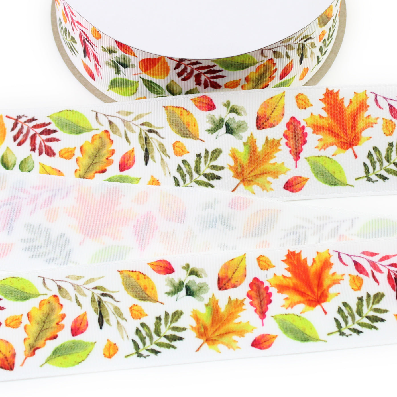 Fall Leaves Grosgrain Ribbon