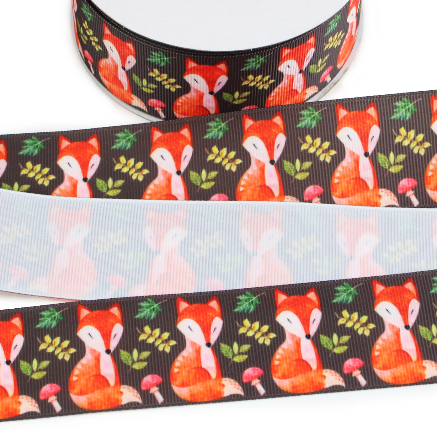 Fox Grosgrain Ribbon