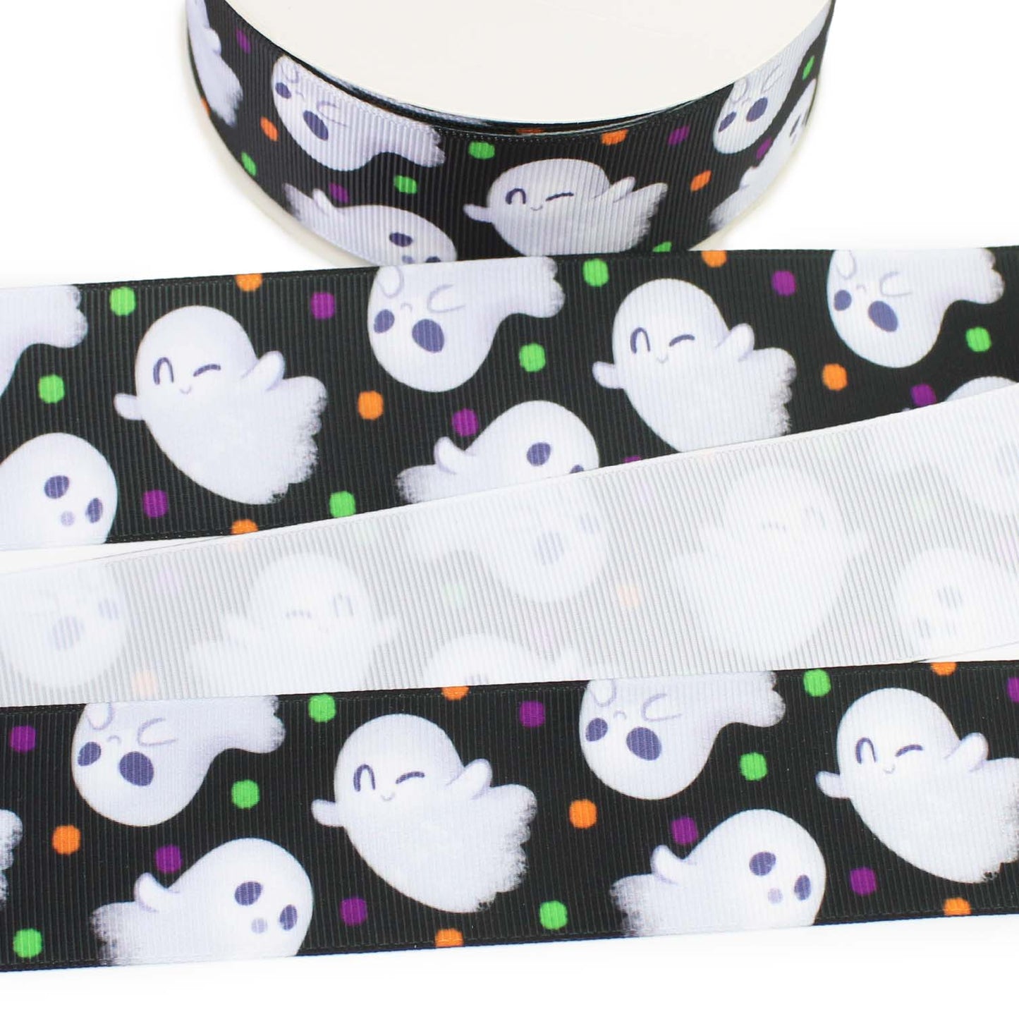 Halloween Ghost Grosgrain Ribbon