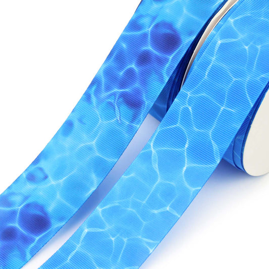 Glistening Water Grosgrain Ribbon