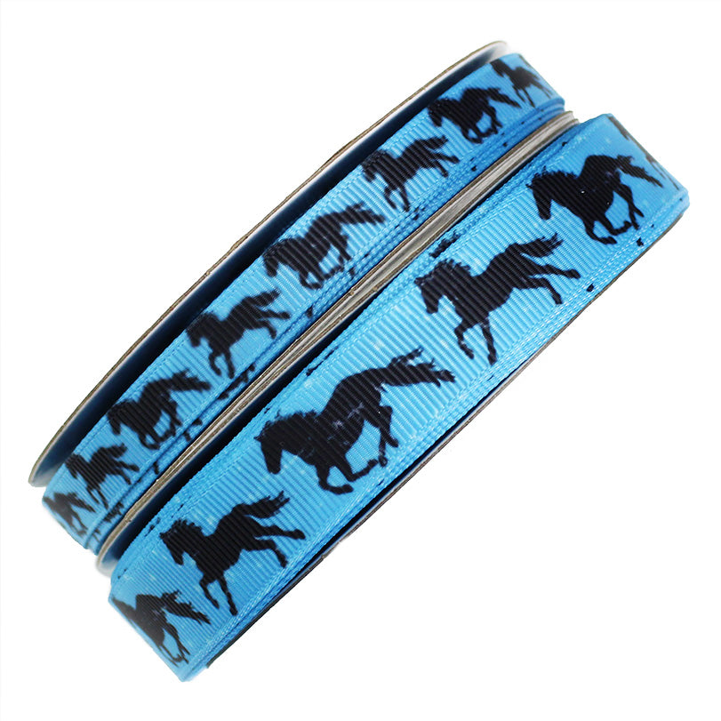 Running Horses Grosgrain Ribbon