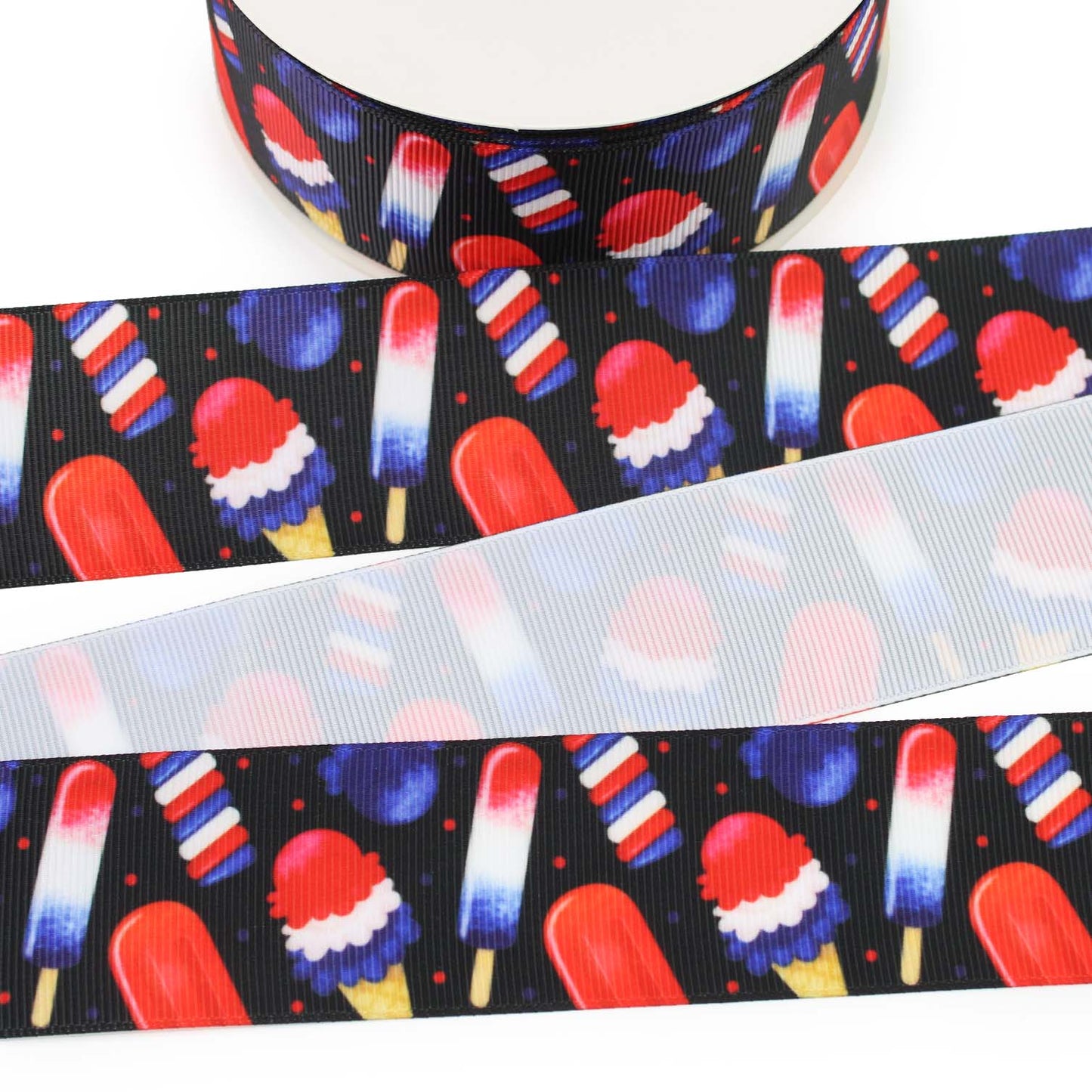 4th of July Ice Cream Grosgrain Ribbon