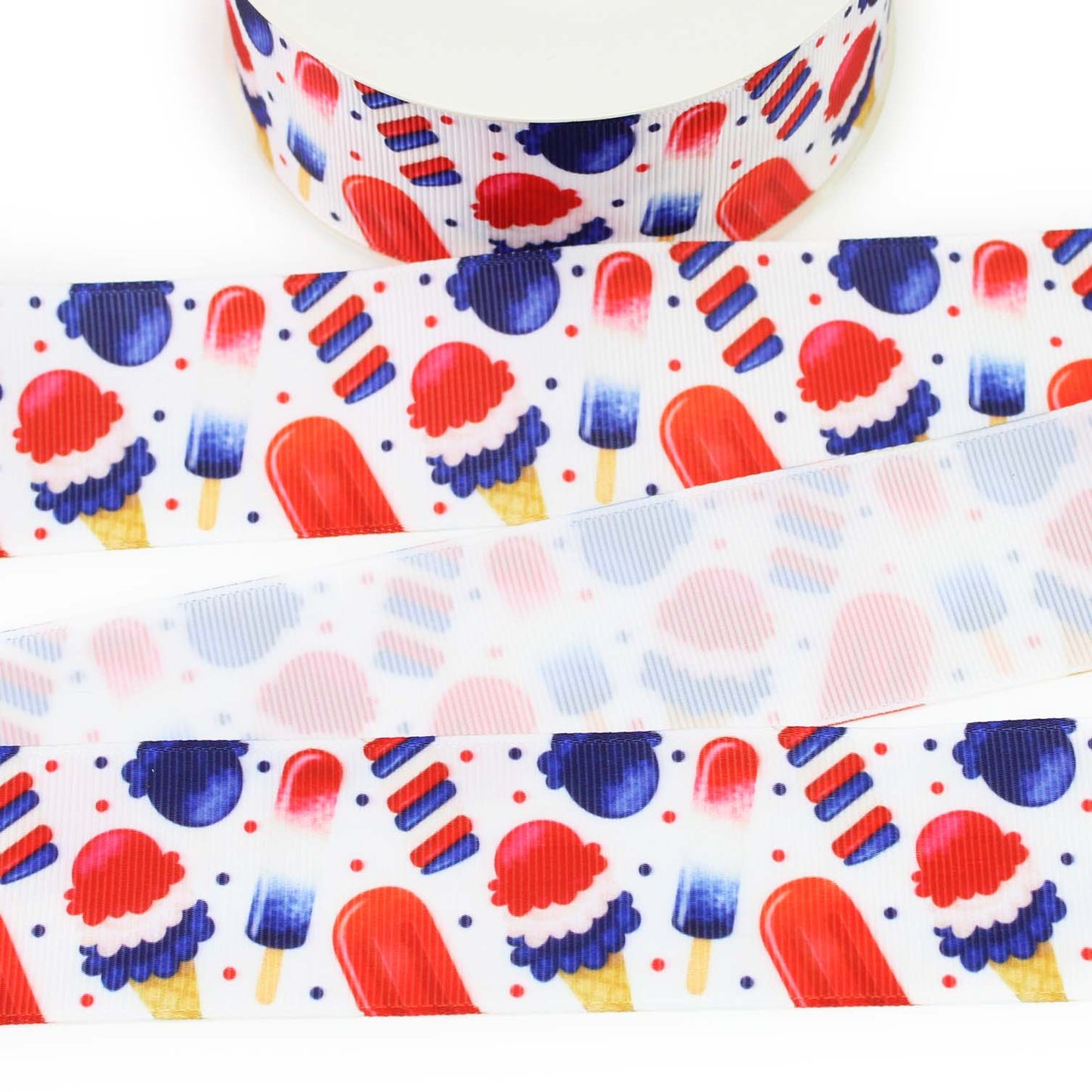 4th of July Ice Cream Grosgrain Ribbon