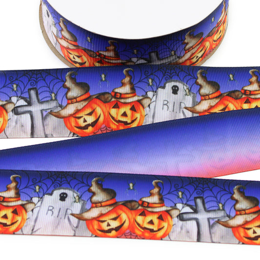 Jack-O'Lantern Grosgrain Ribbon