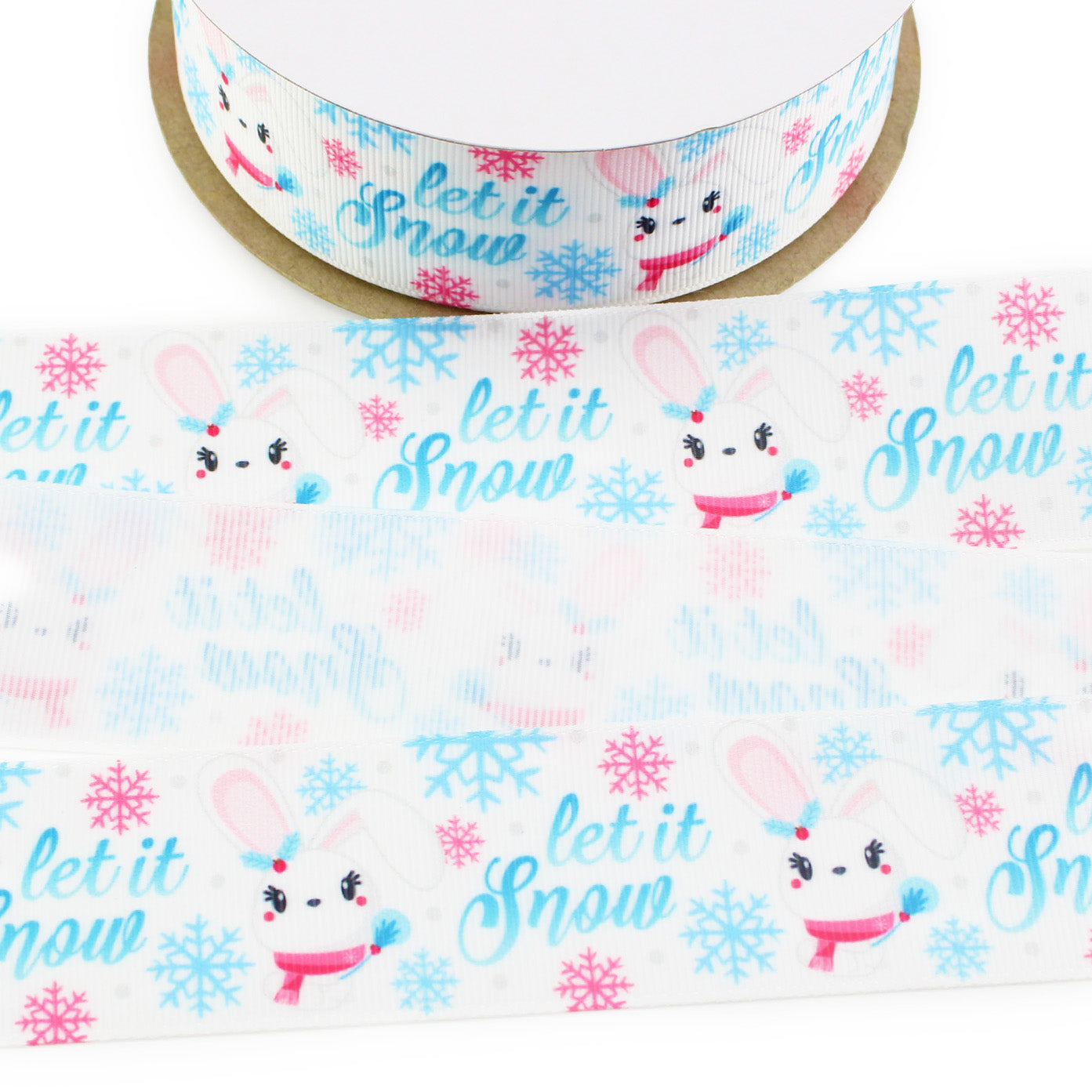 Winter Bunny Grosgrain Ribbon