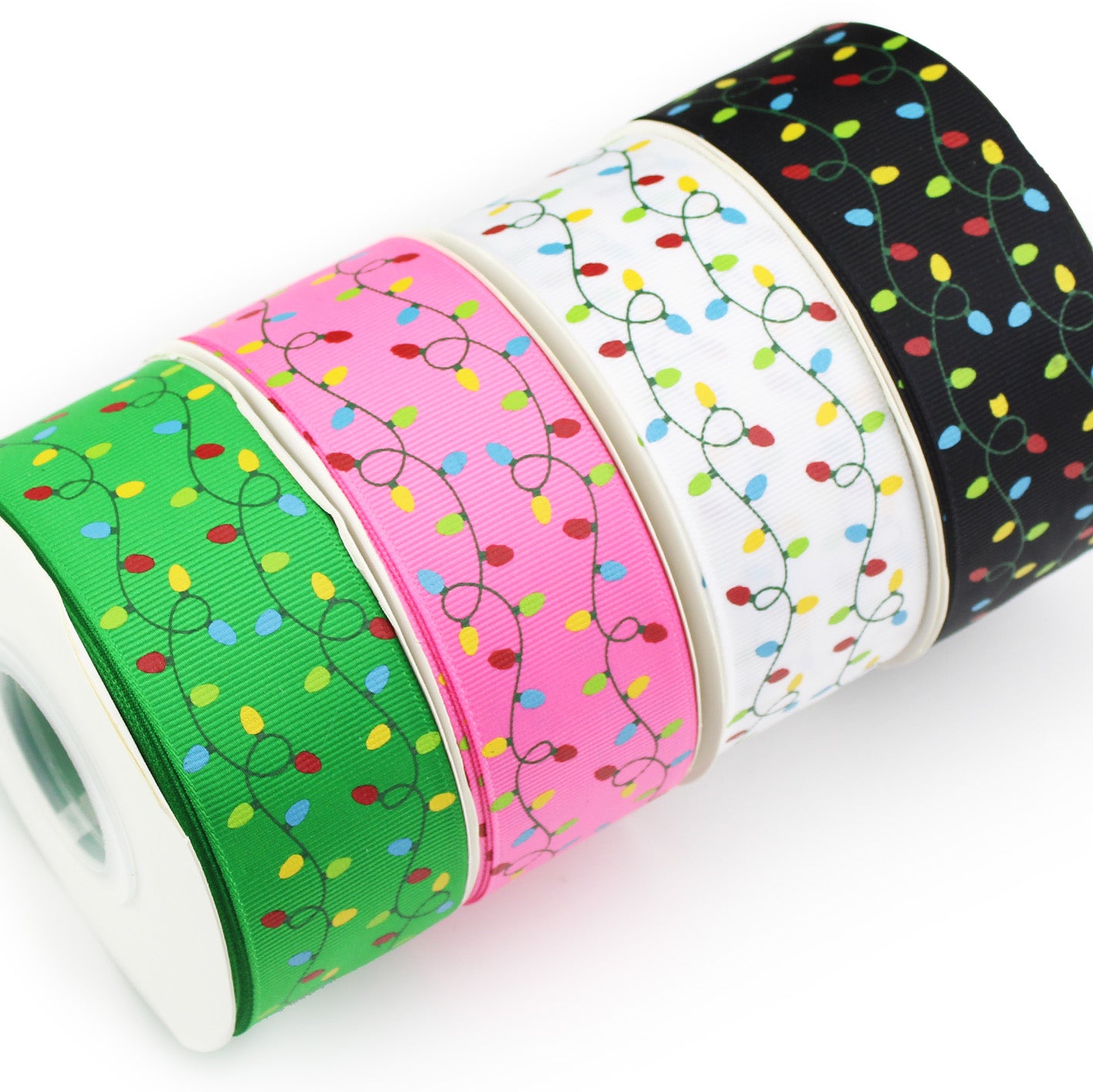 Christmas Lights Grosgrain Ribbon