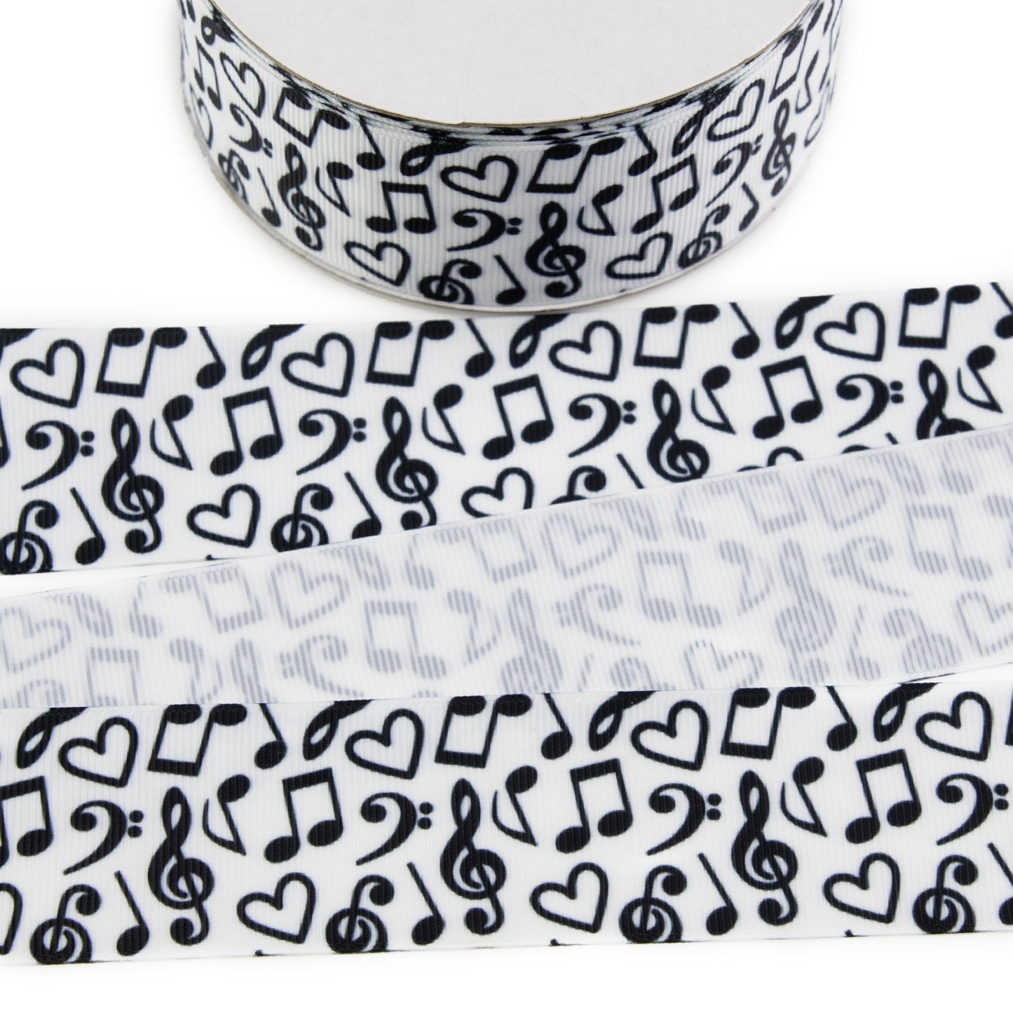 Music Notes Grosgrain Ribbon