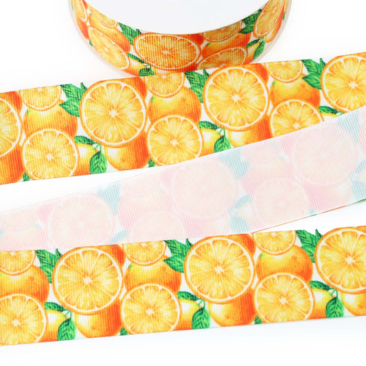 Tangy Oranges Grosgrain Ribbon