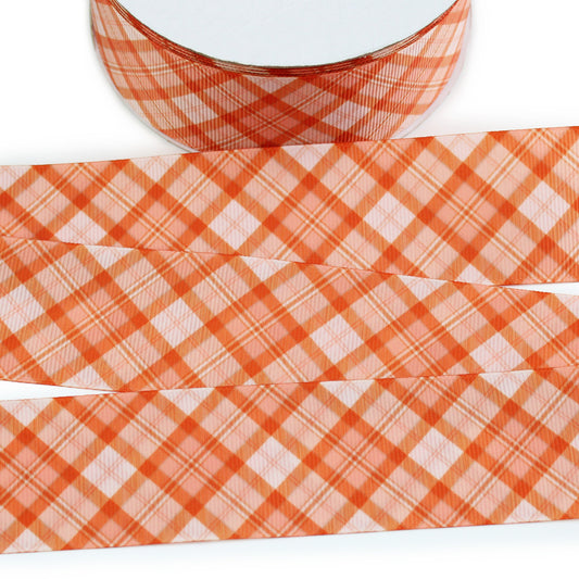 Fall Plaid Grosgrain Ribbon