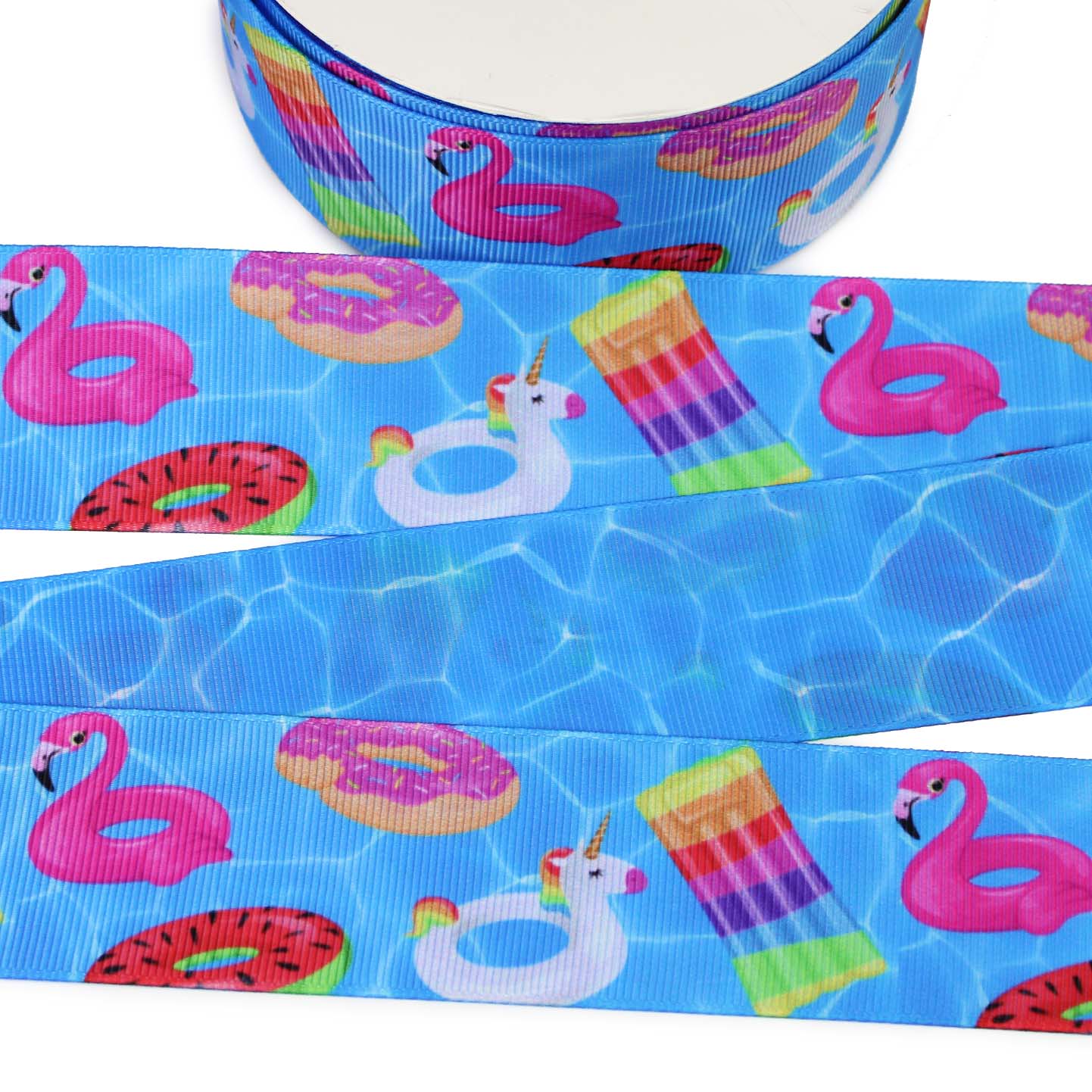 Pool Floats Grosgrain Ribbon