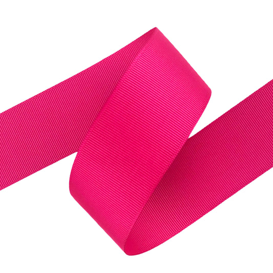 Shocking Pink Grosgrain Ribbon