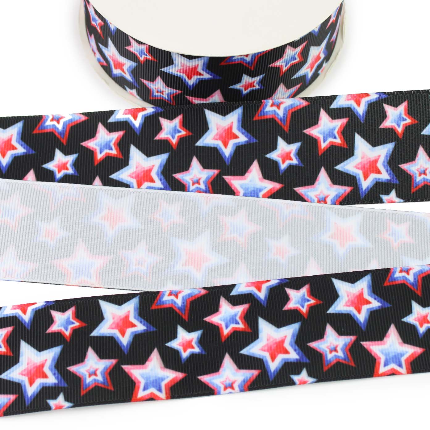 Patriotic Stars Grosgrain Ribbon