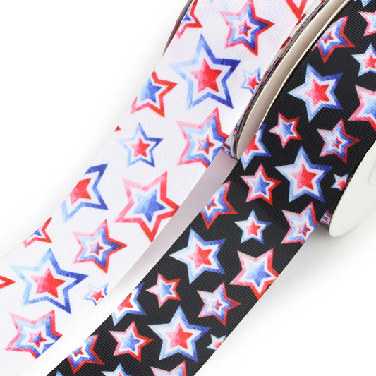 Patriotic Stars Grosgrain Ribbon